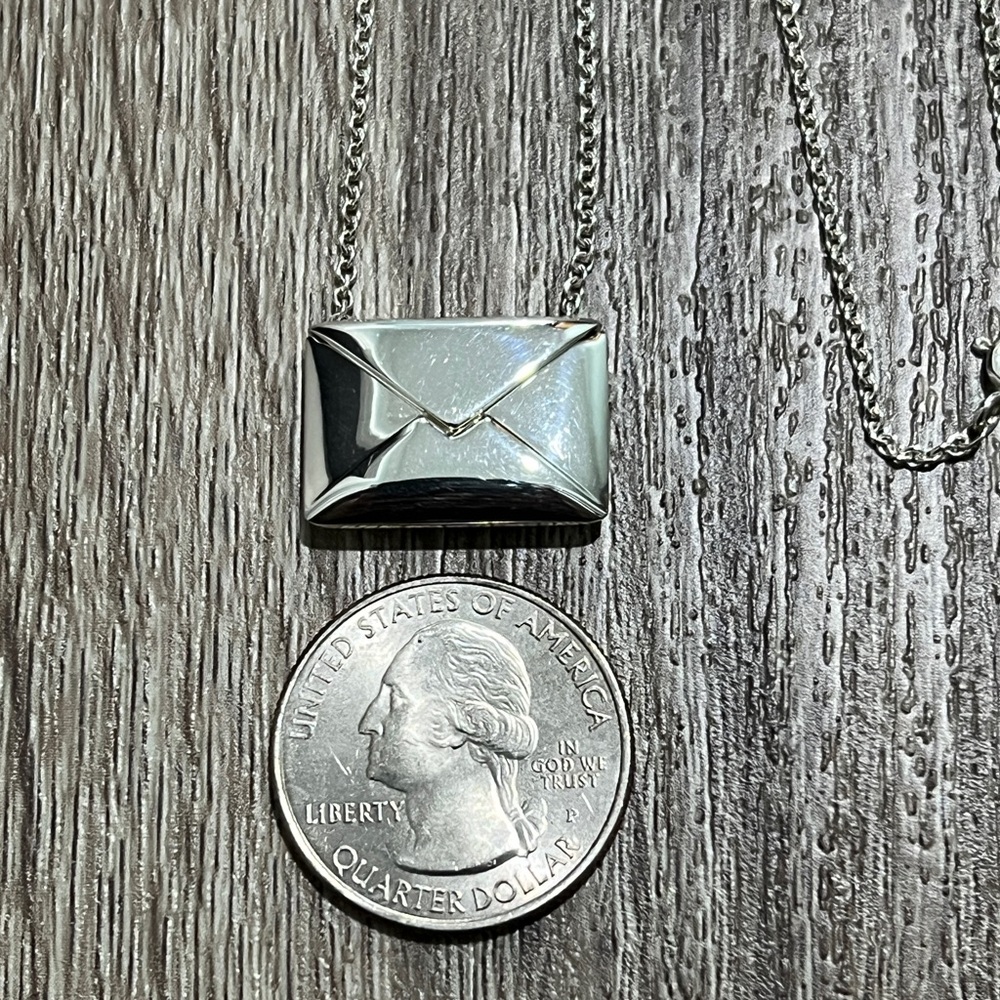 Tiffany‎ & Co. sweet nothings envelope necklace - Picture 3 of 10